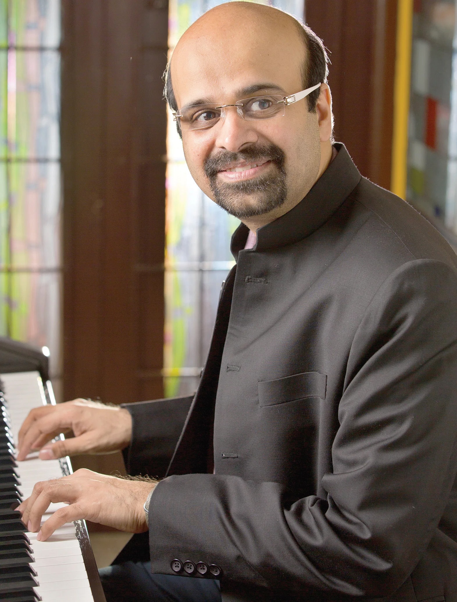 Anil Srinivasan at the piano