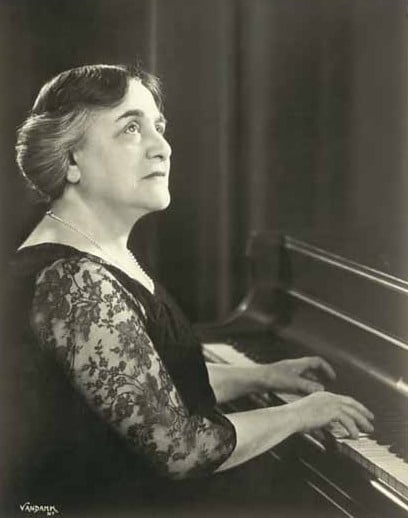 Dame Myra Hess at the piano