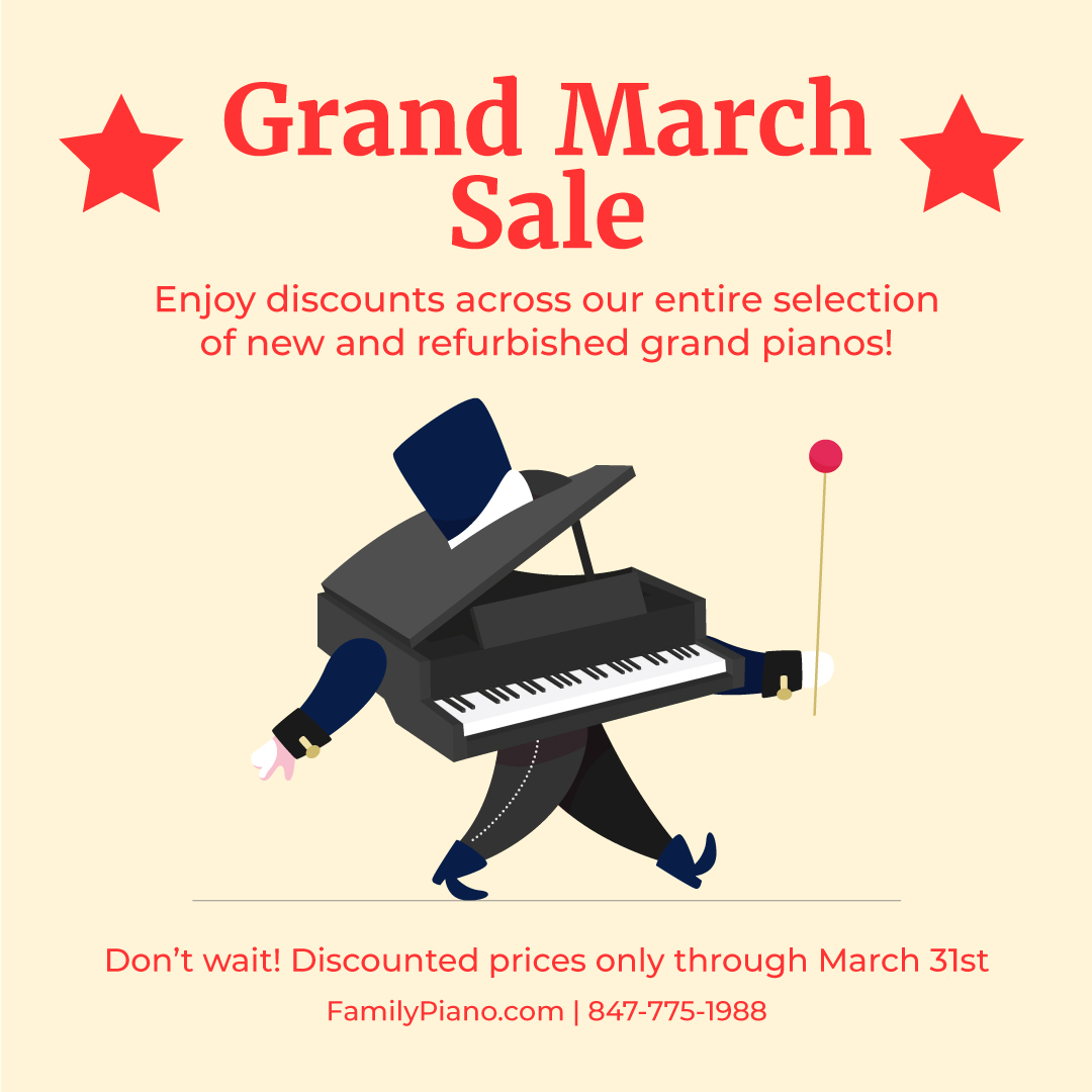Grand March Sale at Family Piano