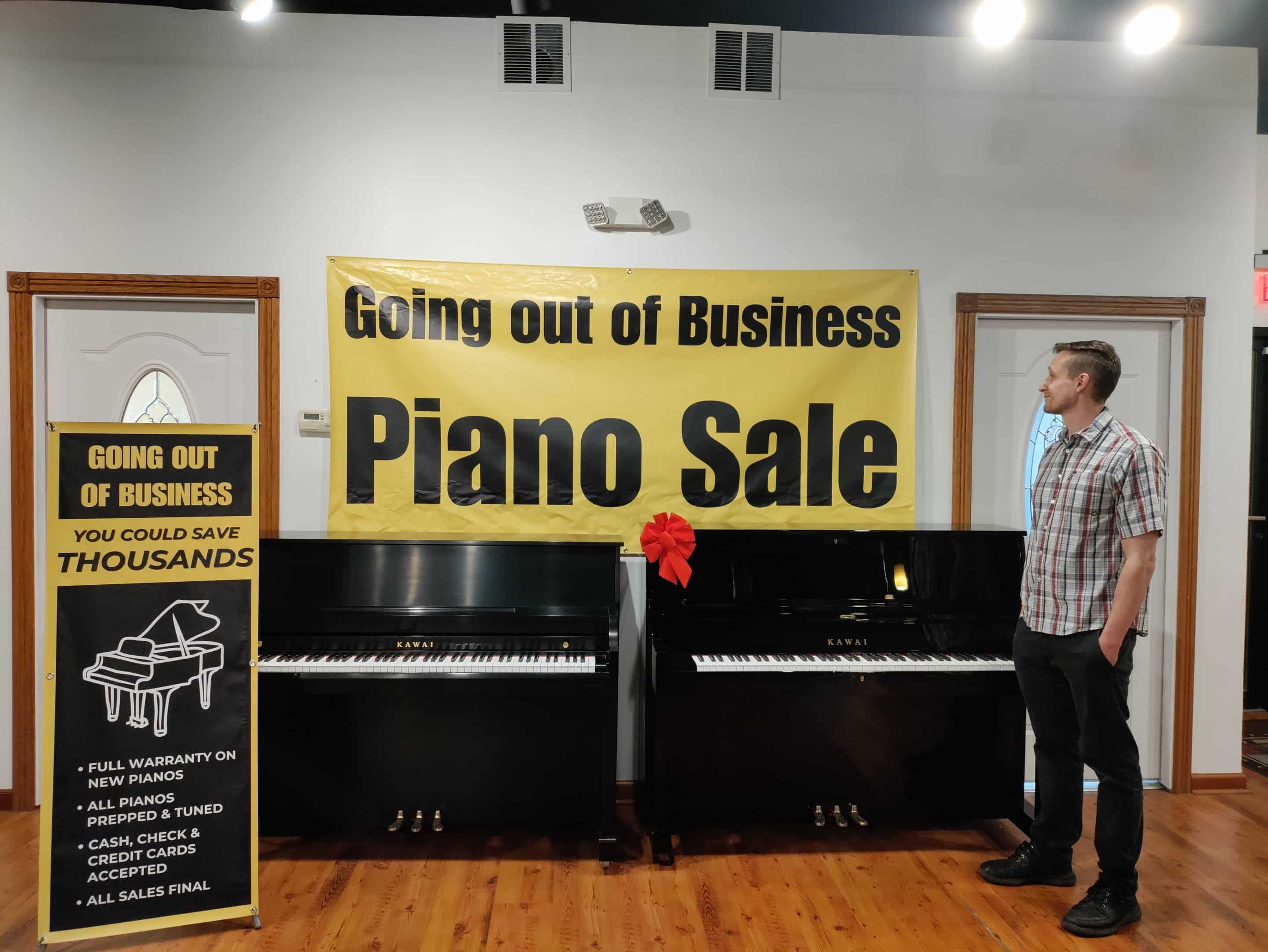 Family Piano's Piano Store Closing Sale in Waukegan & Niles, IL