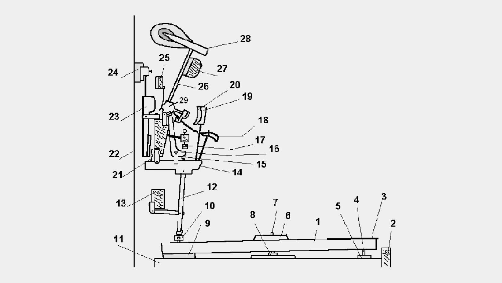 Diagram of an Upright Piano's Action